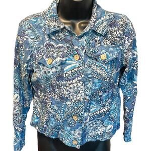Rough Rider By Circle T Button Down Paisley Western Rodeo Shirt Sz XSP
